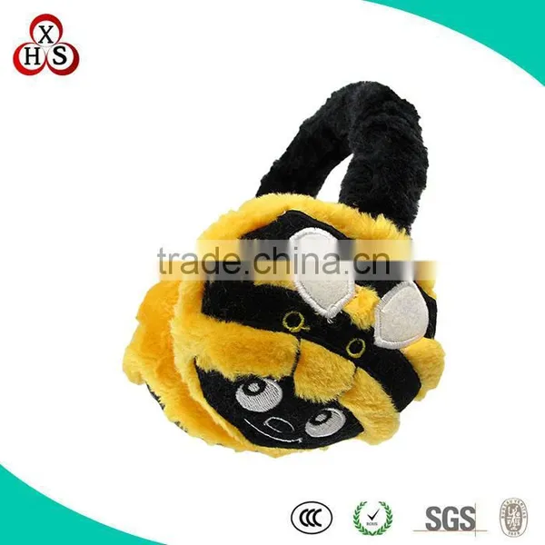 New Custom Plush Bee Products, Plush Bee Earmuff, Plush Toy Bee Wholesale