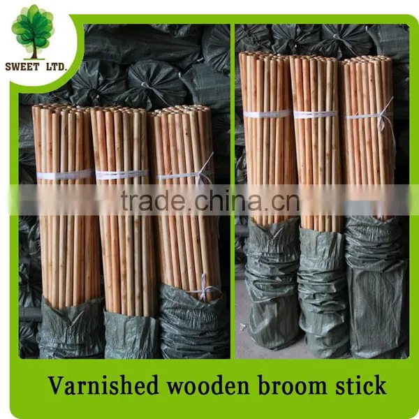2016 Factory Price Varnished Wood Stick/Wooden Brush Handle for Sweeping Tools photo-6