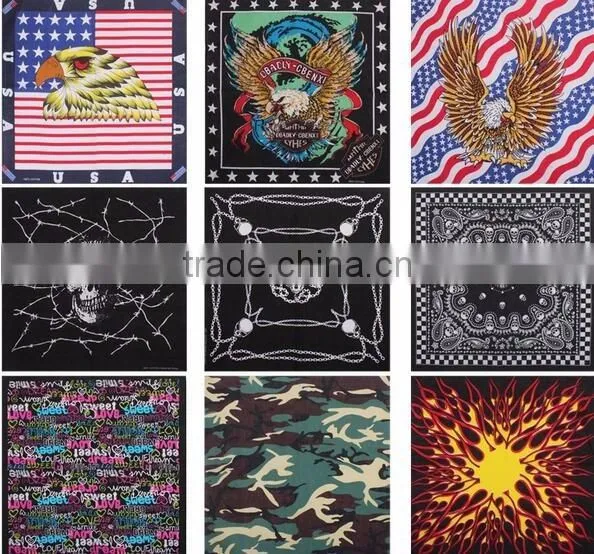 China Classic Fashion 22x22" 100% Cotton Men's Hiphop Headwrap photo-3