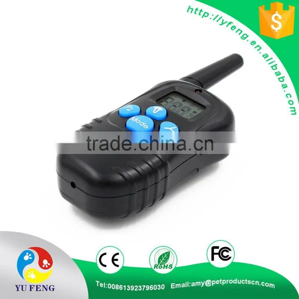 Waterproof and Rechargeable Blue LCD Electronic Shock Remote Dog Training Collar photo-3