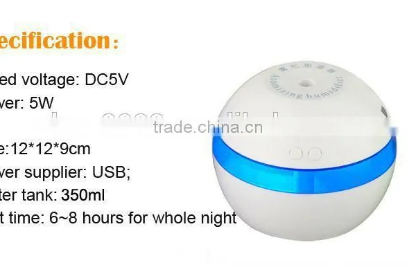 Water Bottle Room Ultrasonic Humidifier With Night Lamp photo-5