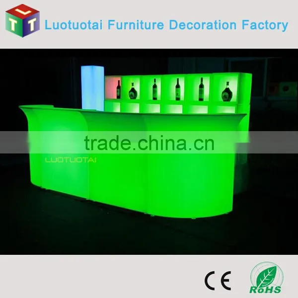 112CM High Rechargeable Illuminated Hotel Club PE Plastic LED Bar Counter LTT-BC07A photo-6