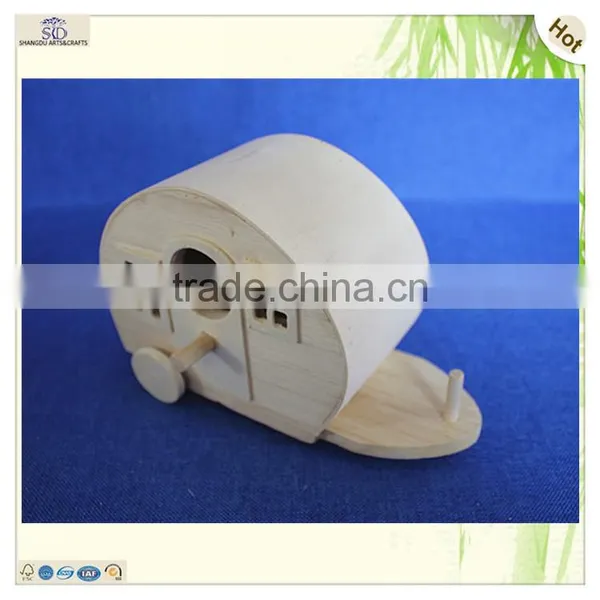 Animal Shape Lovely Style Paulownia Wooden Bird Nest House photo-2