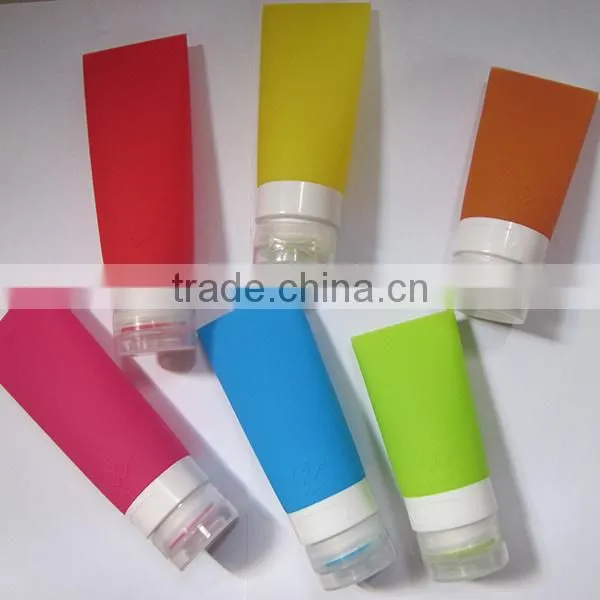 Squeezable Silicone Containers For Liquids Refillable Travel Bottles photo-2