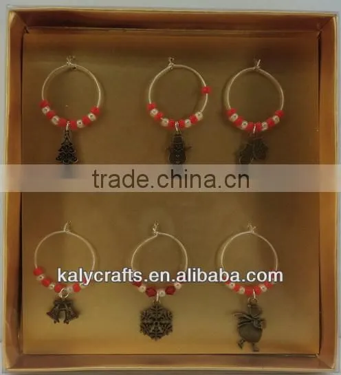 Promotion Item Christmas Wine Charms
