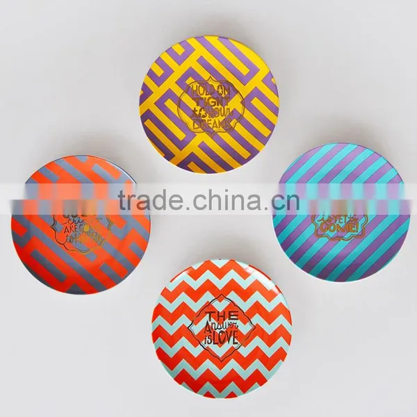 20cm Porcelain Plate With Gold Decal Set of 4pcs Porcelain Gold Dish Porcelain Dessert Plate With Gold Designs photo-3