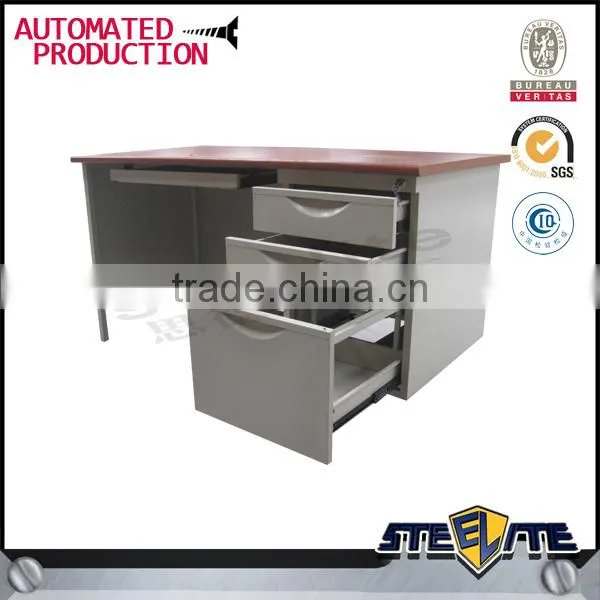 High Tech Executive Office Desk Computer Table With Bookshelf Office Boss Table photo-5
