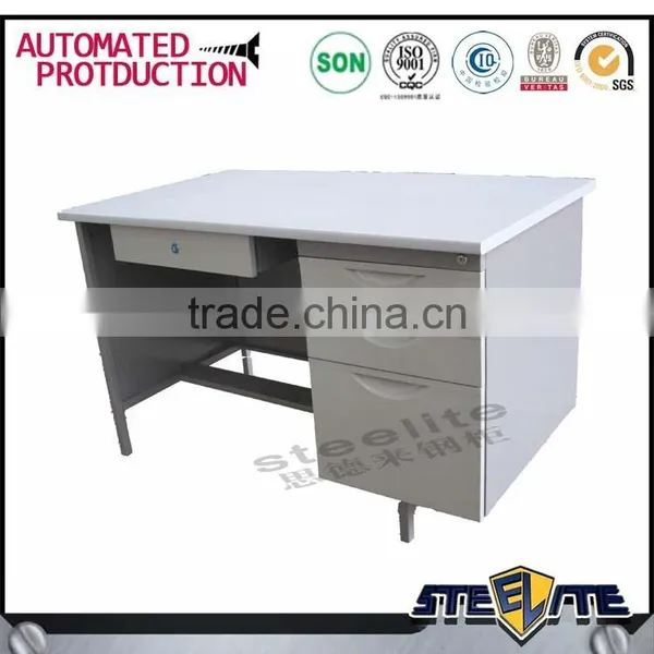 Modern White High Gloss Computer Desk on Sale photo-4