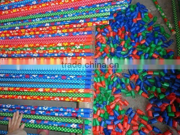 Sweeping Colorful Handle Wooden Broom Coated Pvc photo-6
