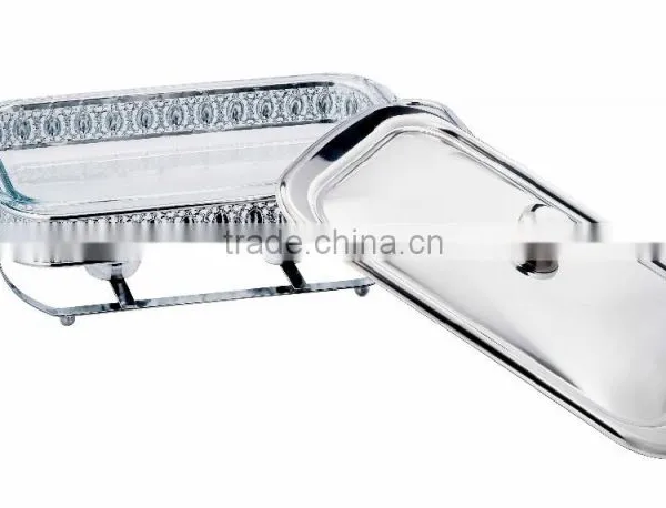 3Liter Small Gold & Silver Chafing Dish Luxury Chafing Dish Oval Chafing Dish photo-2