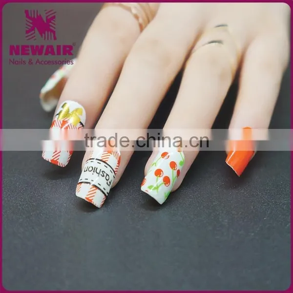 New Air French Fresh Style Nail Art Sticker Colorful Shining Transfer Nail Decal/wraps photo-2