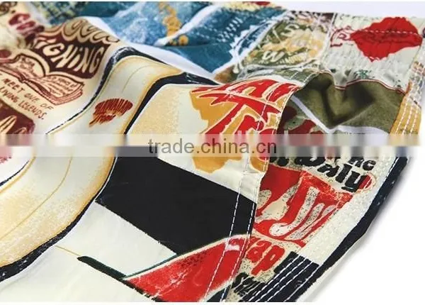Printed Vintage Funny Fabric Beachwear Swimwear for Man photo-3