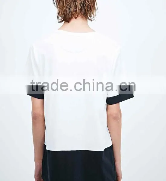 2015 OEM Factory Hot Selling 100% Cotton Men's Extended T Shirt photo-6