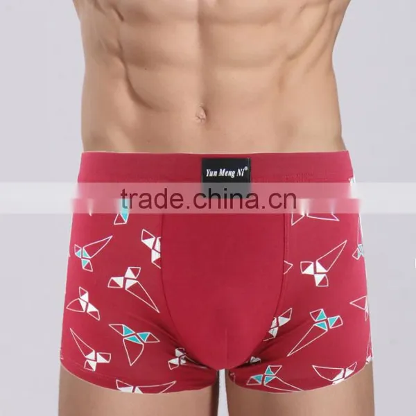 Fancy Printing Men's Shorts Bamboo Fiber Material Men Panties Sexy Boxers photo-3