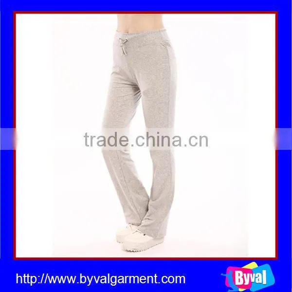 Girls Regular Fit Sports Long Pants Drawstring Waist Fitness Gym Pants photo-2