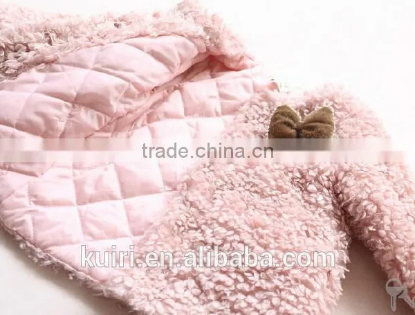 Toddlers Kids Girls Faux Lamb Fur Furry Shaggy Warm Jacket Trench Coat Outwear photo-2