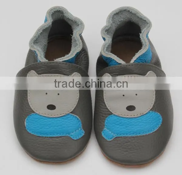 Wholesale 2014 Shenzhen Factory Soft Sole Leather Baby Shoes photo-5