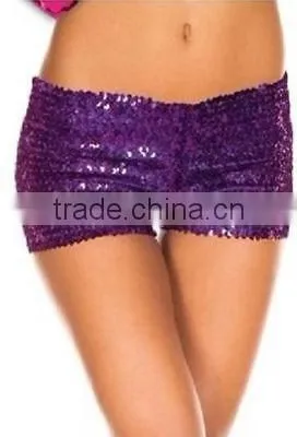 Walson Sexy Metallic Sequins Clubwear Party Stretch Shorts Hot Pants 9 Colors photo-2