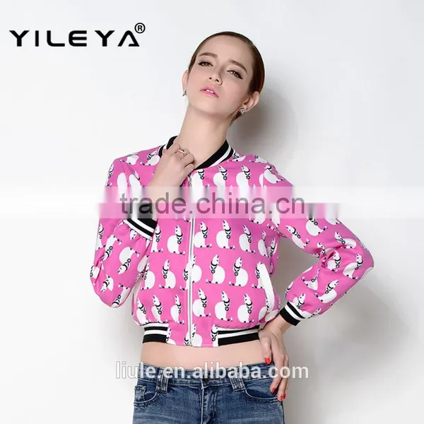 Latest Autumn Crop Style Causal Fashionable Jackets Women 2015 photo-4