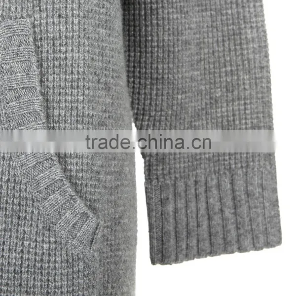High Quality Comfortable Wearing Grey Colored Women Cashmere Jumper Lounger photo-3