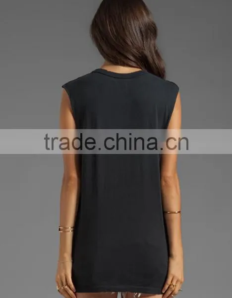 Women Dance Graphic Printing Tank Tops photo-3