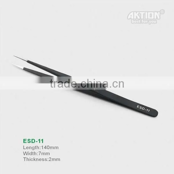 Wholesale ! E-cig Accessories Hand Tool Heat Resistant ESD Stainless Steel Tweezers ESD-11 photo-2