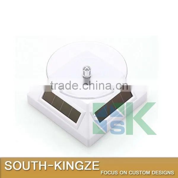 Skid Proof Acrylic Plate Rotating Black,Silver,Gold Chrome Sunshine Power Display Case photo-2