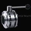 Sanitary Therr-piece Butterfly Valve
