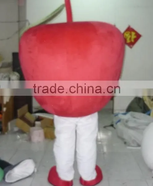 With a Cool Fan Apple Mascot Costume Adult Apple Mascot Costumes photo-3