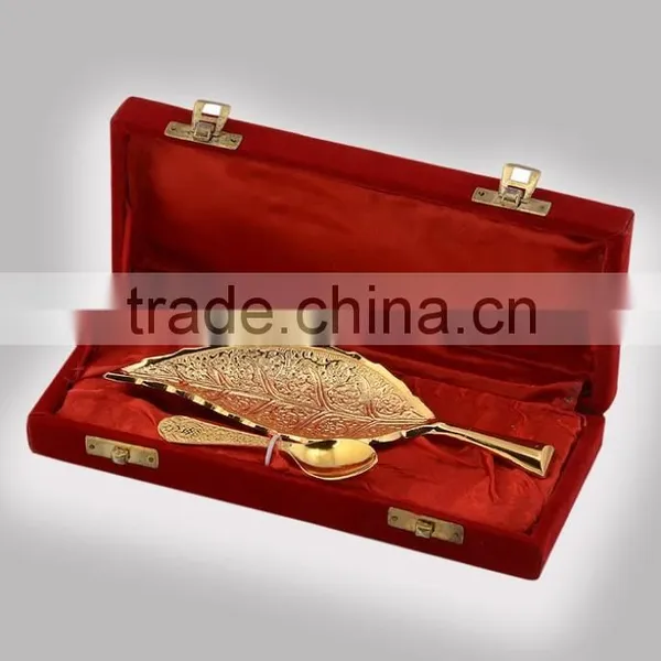 Hot Handicraft Home Decor Brass Leaf & Spoon
