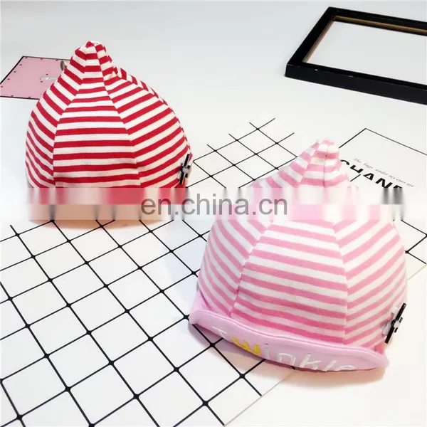 Cute Baby Boys &girls Striped Cotton Hat Good Quality Baby Caps photo-2