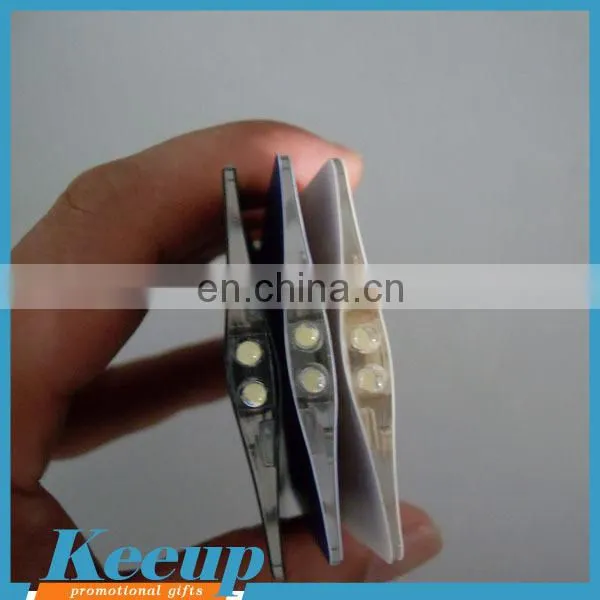 Hottest Advertising Products Credit Card Style 2 LED Light/bulk ABS Mini Flashlight With Logo Print photo-4