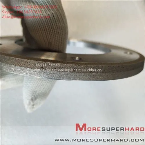 164*6*105*3*3 Metal Bond Diamond Grinding Wheel for Glass Machine Alisa@moresuperhard.com photo-2
