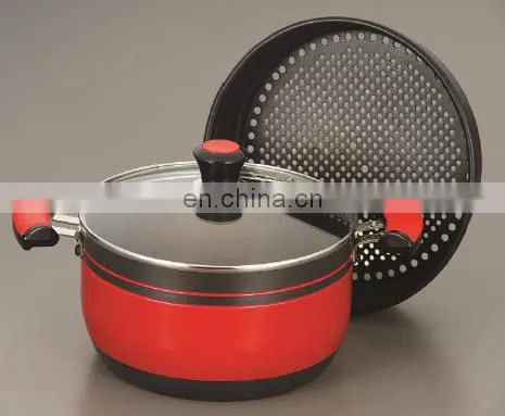 Aluminum Pot With Steamer