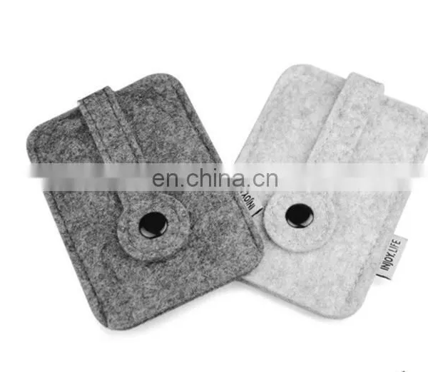 Woolen Felt Car Key Chain Wallet Compact Holder Purse Cover photo-7