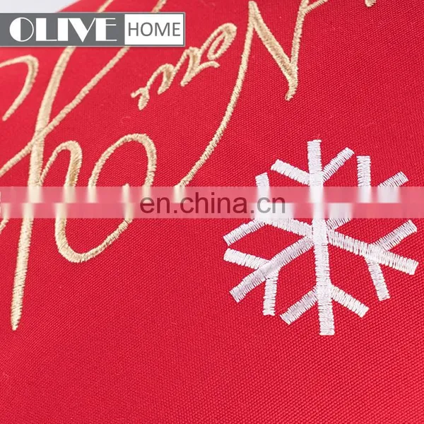 New Product Gold Thread Embroidery With Applique Sofa Cushions For Christmas photo-4