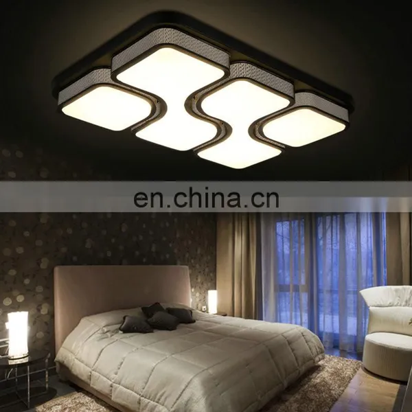 Atmospheric LED Ceiling Lamp Warm Dimmable Rectangular Lights for Bedroom Study Room photo-6