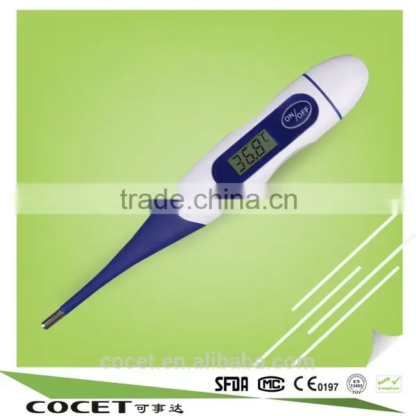 Pen Type High and Low Temperature Alarm Digital LCD Thermometer With Waterproof and Flexible photo-2