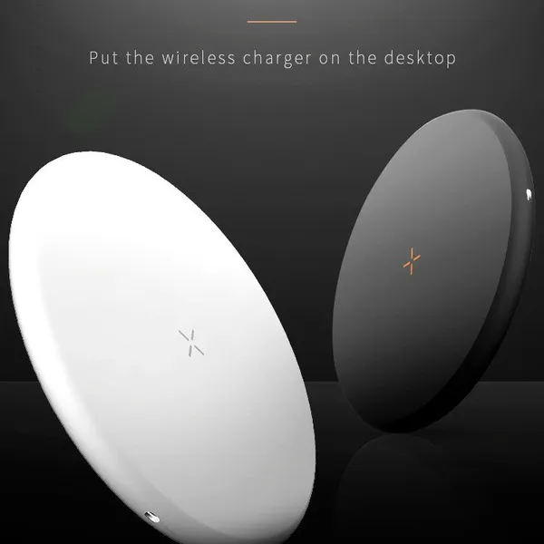 The Round Wireless Charger is Suitable for IPhone Huawei, Xiaomi Fast Wireless Charging