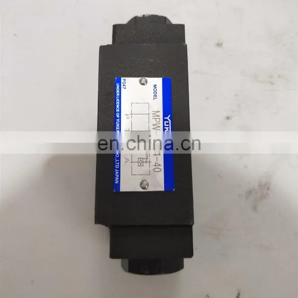 Yuken Solenoid Overflow Valve MPW-01-4-40 MPW-03-4-20 MSW-03-Y-40 MPW-06-4-30 MPW-06-Y-40 Hydraulic Valve photo-3