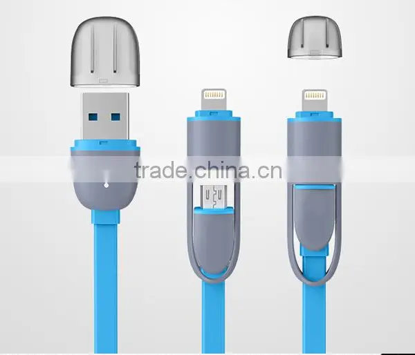 MOFi 2015 Hottest 1 Meter 2 in 1 Data Cable for Android and IPhone photo-3