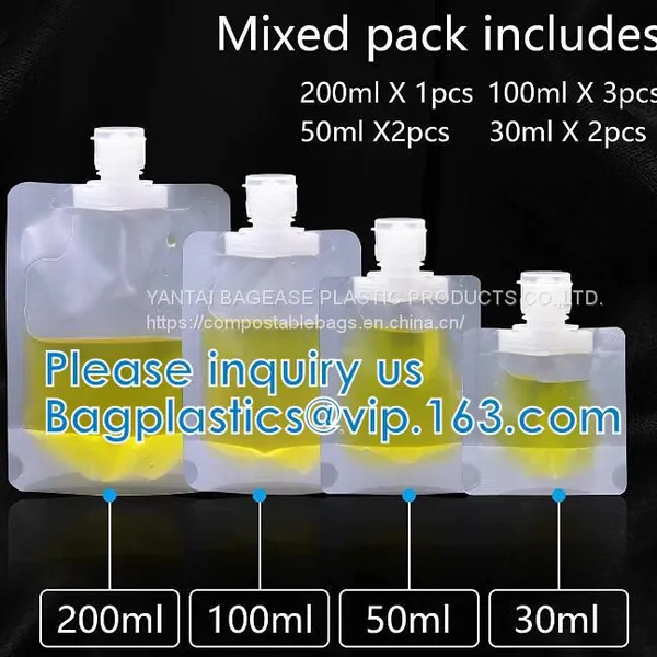 Liquid Sub Bagging, Sanitizer Lotion, Fluid Bottles, Travel Bag, TSA Approved Container Bag, Squeeze Pouch photo-2