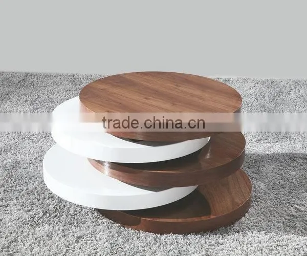 Fancy Durable Expandable Round Coffee Table For Sale photo-2