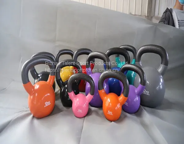 12kg Cast Iron Vinyl Coated Kettlebell