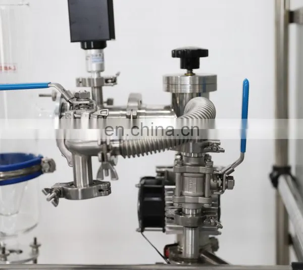 Turnkey Glass Short Path Wiped Film Evaporator Molecular Distillation Equipment photo-5