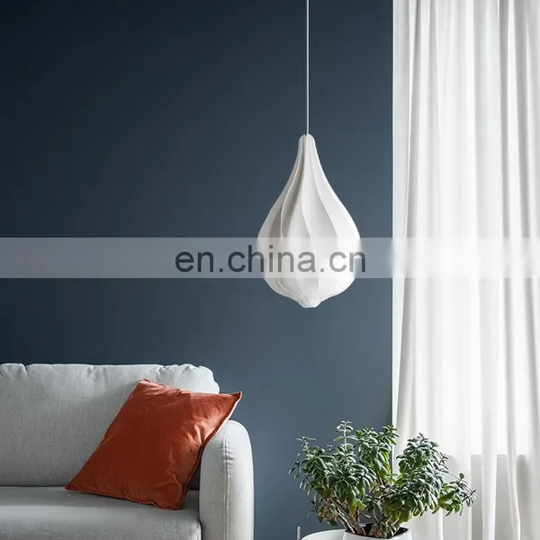 Nordic PVC LED Pendant Light Bedroom Bedside Flower Bud Hanging Lamp Creative Bar Home Small Chandelier photo-5
