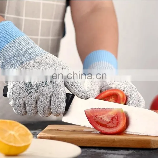 HPPE Anti Cut Proof Butcher Safety Aramid Fiber Cut Resistant Kitchen Work Gloves photo-2