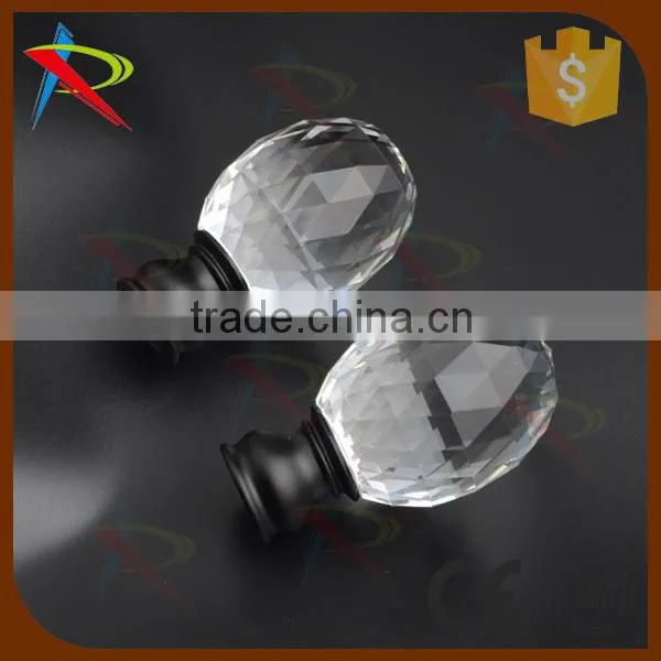 Crystal Curtain Rod Set Accessories End Caps/finials photo-2