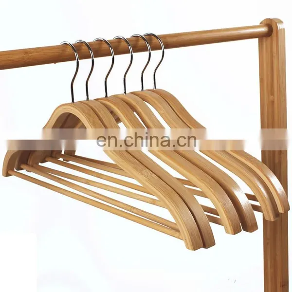 Luxury Wood Hangers for Cloths Shirt Clothing Coat Hangers Cheap Suit Wooden Display Hanger photo-2