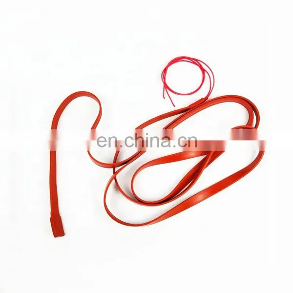 220V HVAC 15mm Width 430/450/480/530/550mm Band Heater Silicon Heater for Compressor Silicone Rubber Heaters photo-5